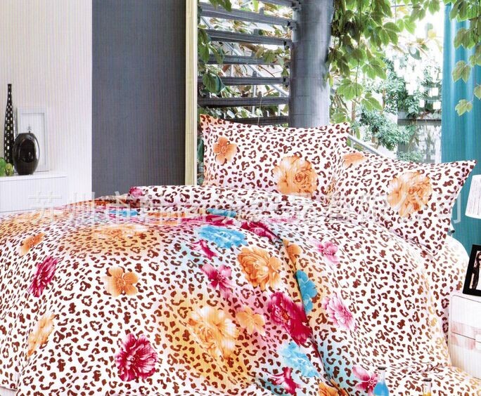 Polyester Microfiber Fabric Peach Disperse Printing for Bed Sheet