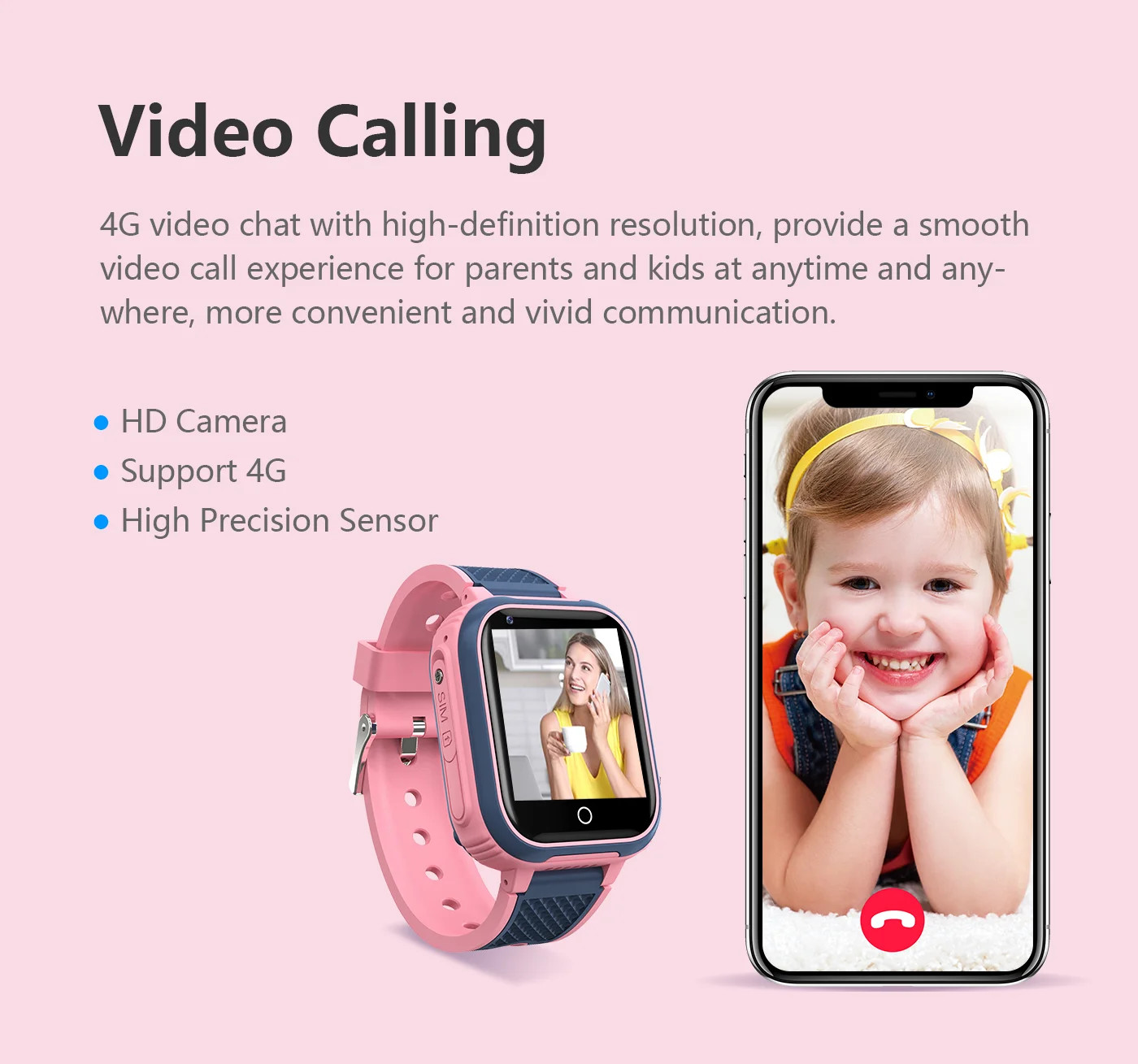 SOS Call Back Monitor Childrens Tracker Watch LT21 4G Step Tracker