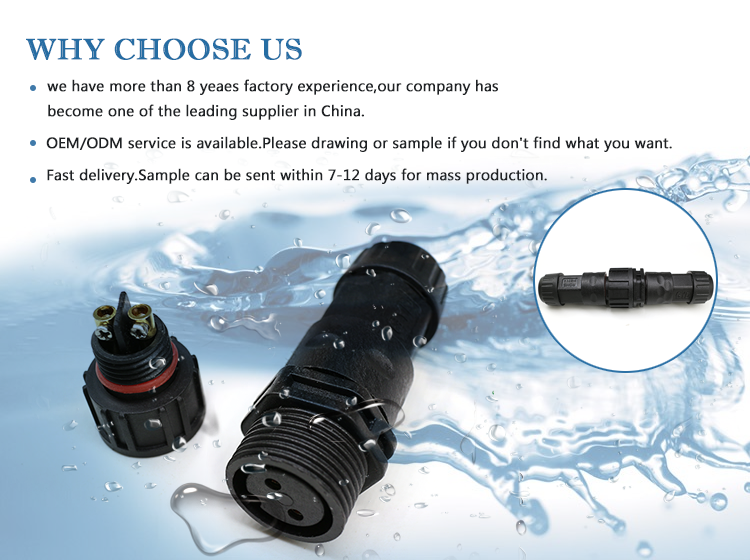 M20 Docking Type Direct Outdoor Wire and Cable Waterproof Mechanical Equipment Quick Connector