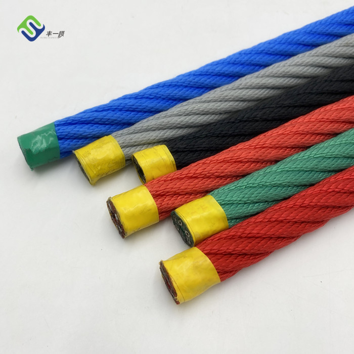 Medium Lay 16mm Twist Polyester Combination Rope For Children Playground