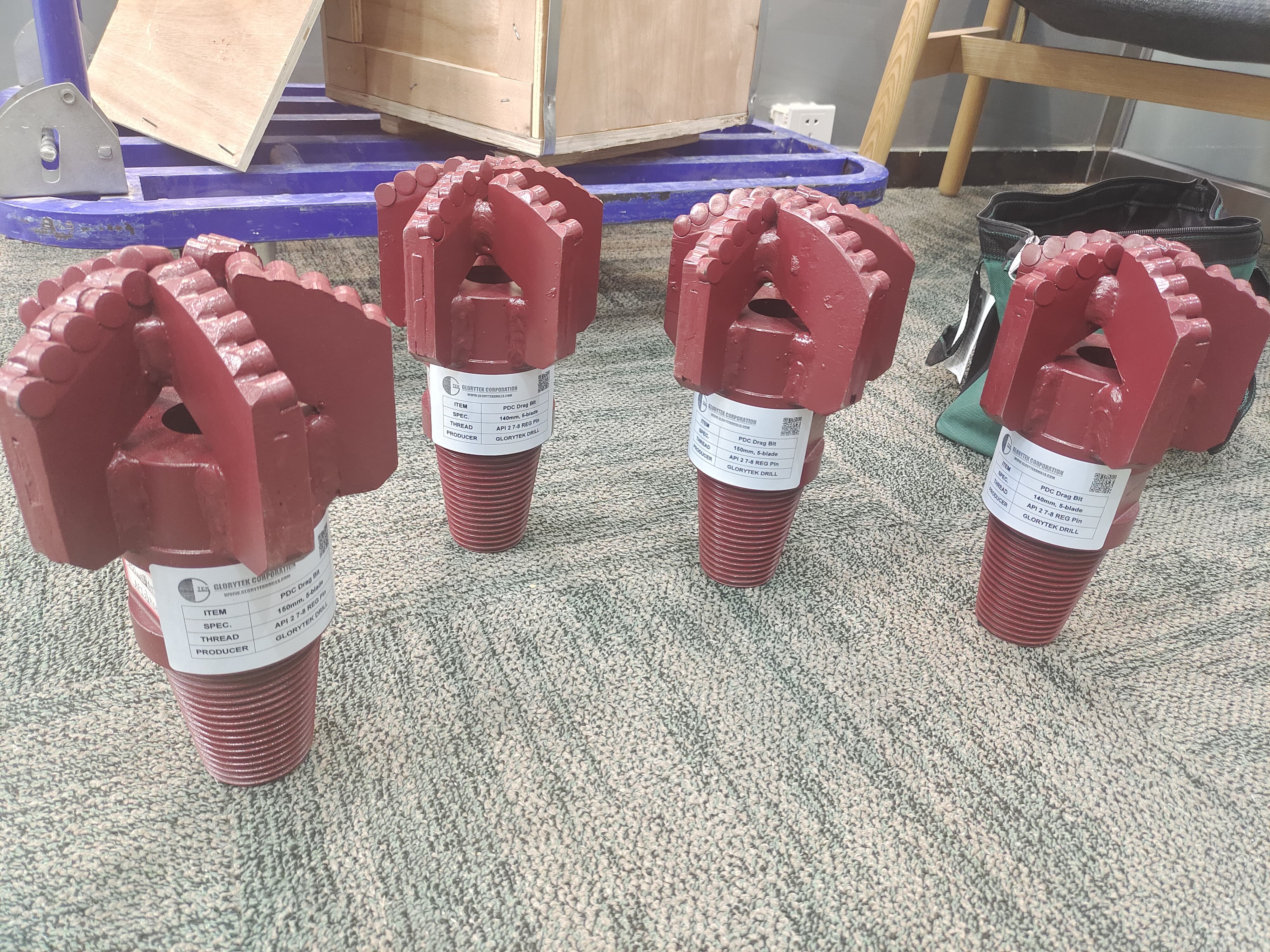 Variety 159mm Pdc Drag Bit 4 Blades