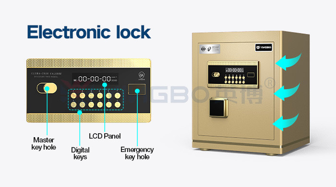 H450mm Luxury Digital Safe Box Electronic Lock For Security