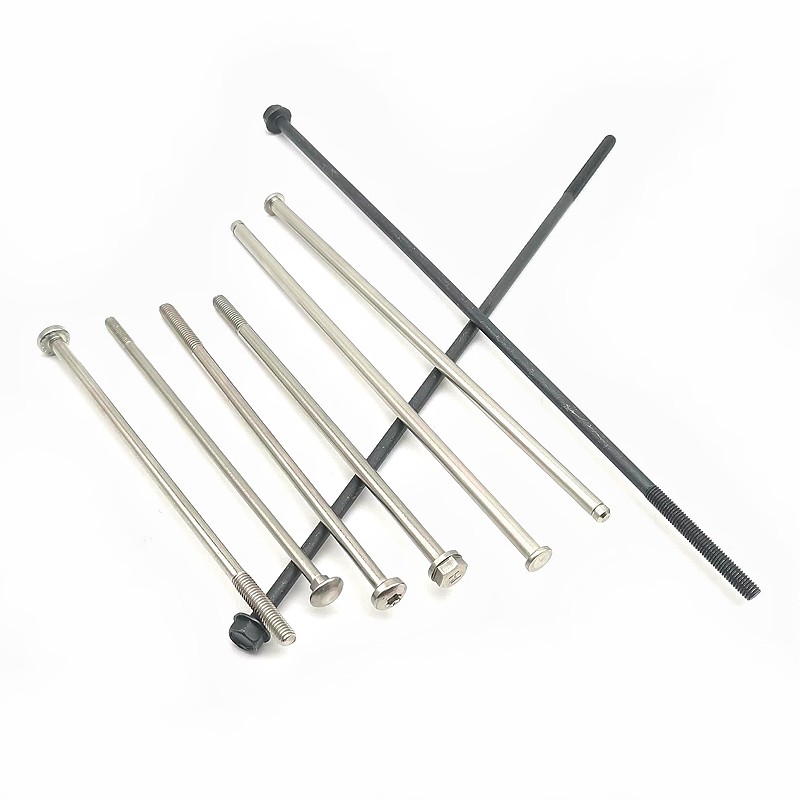 Long Machine Extra-Long Screw Of Motor Rotor Bracket With Extended Hexagon Flange Bolt And External