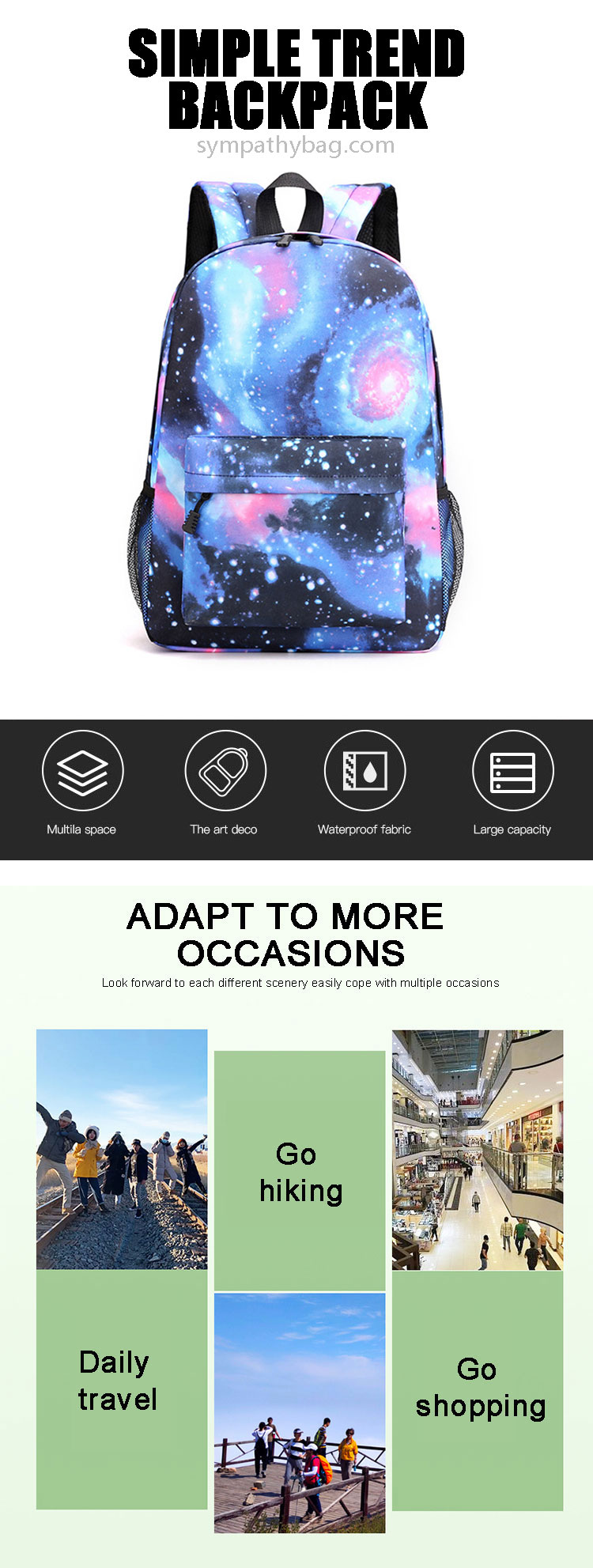 Customized Stylish Teenager Children Book Bag Personalized School Bags Backpack For Kid Girls Boys