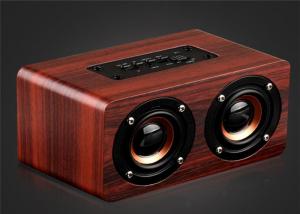 Buy cheap Wooden Bluetooth Stereo Speaker 10W Wireless Portable Speaker Dual Loudspeakers HIFI Subwoofer with Mic TF Card Slot AUX product