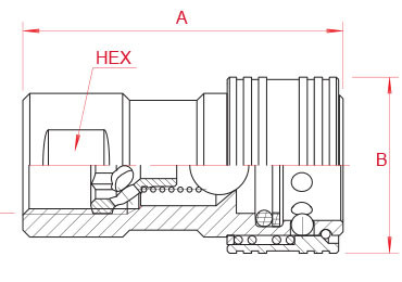 3/8'' Machining OEM Agricultural Quick Couplings