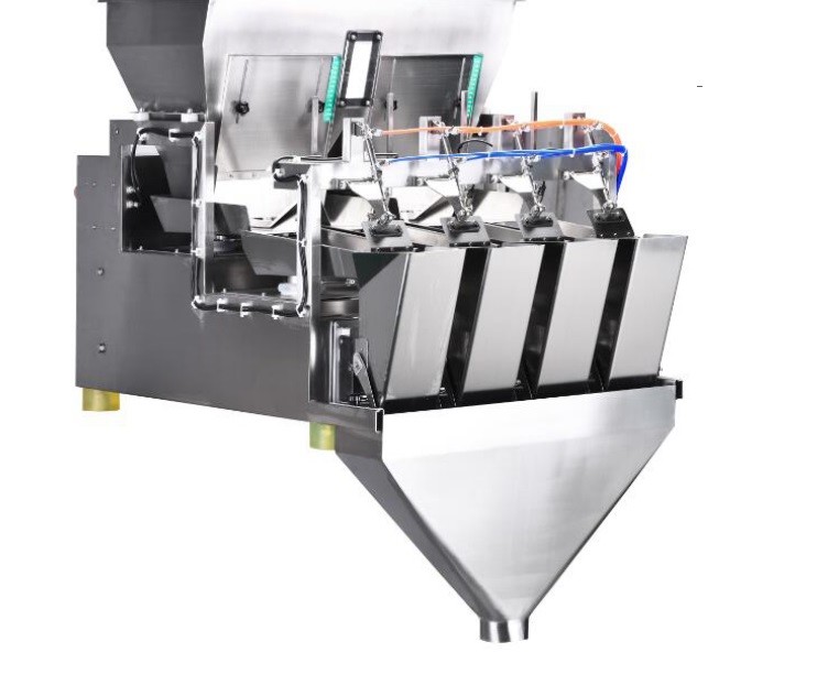 Automatic 2 - 10 Multihead Weigher Packing Machine For Apple Ring / Dates / Pistachio Nut
