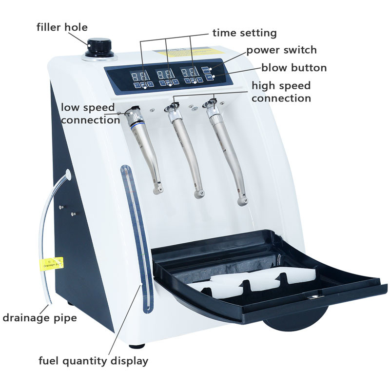 60L/Min Dental Handpiece Lubricator High Or Low Speed Handpiece Lubricating Machine