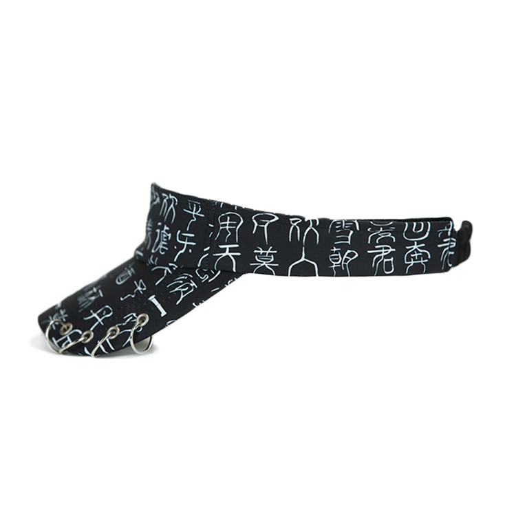 Sublimation Pattern Sun Visor Cap Customized Visor Cap Eco Friendly