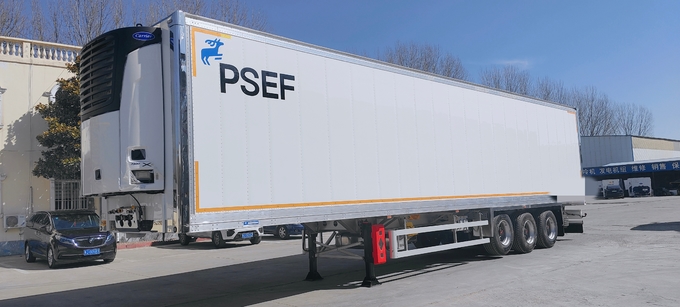 53ft Refrigerated Box Brand New Reefer 3 Axle Semi Trailer 84m³