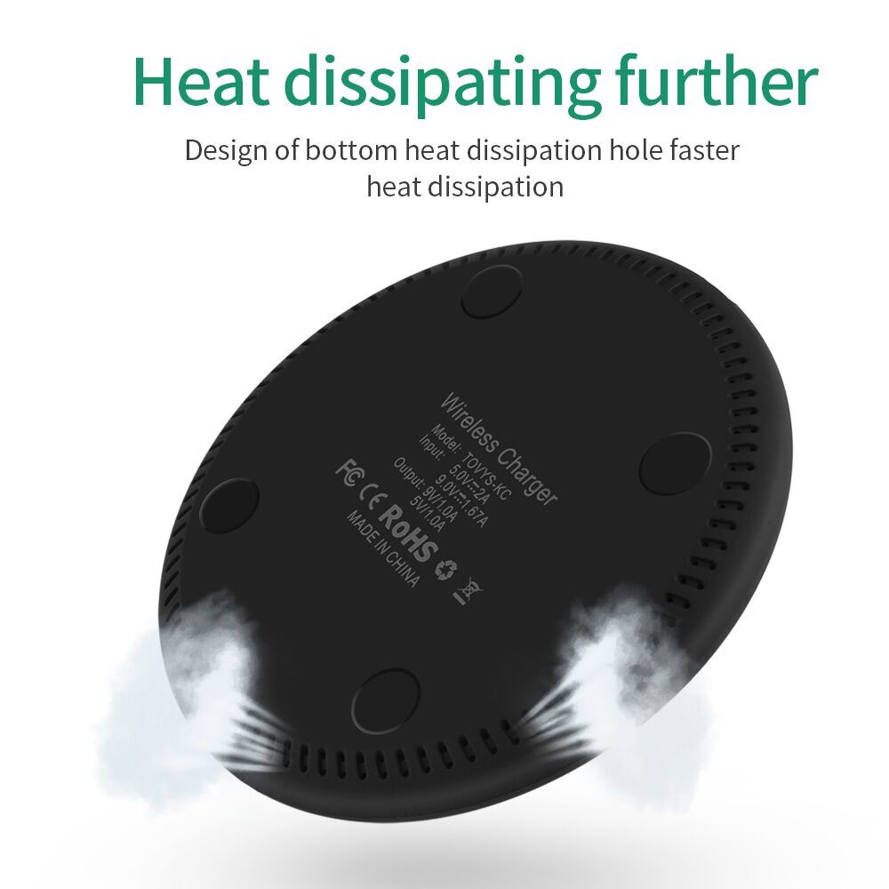 Mini Slim Portable Fast Charge Qi Wireless Charging Pad 10W 9V