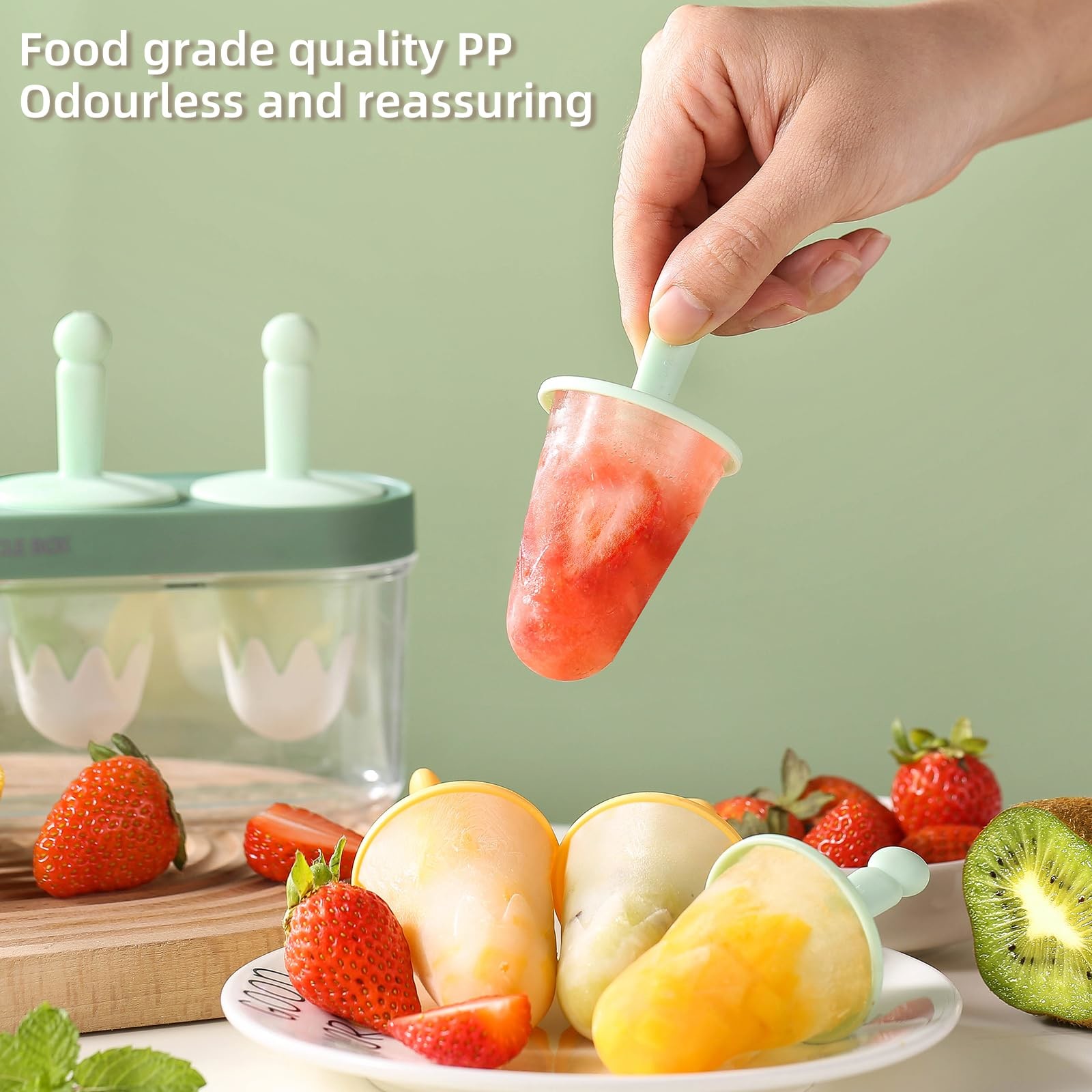Creative DIY Ice Cream Popsicle Molds Easy To Clean Odourless
