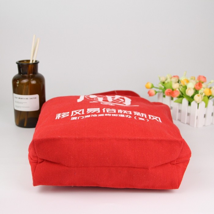 Large Fashion 100% Cotton Recycled Canvas Bags / Washable Canvas Shopping Bags