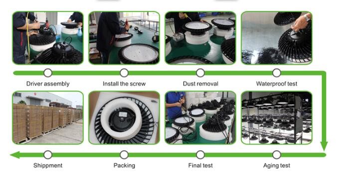 Cree UFO LED High Bay Light 100W High Light Efficiency 150Lm / W With Good Heat Dispersion