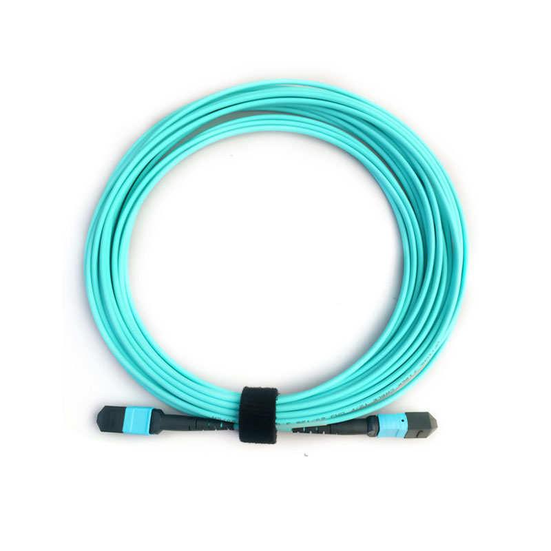 ISO9001 MTP MPO To LC Uniboot Cables Female Fanout Cables Fiber Patch Cord 12C OM3 LSZH OFNP