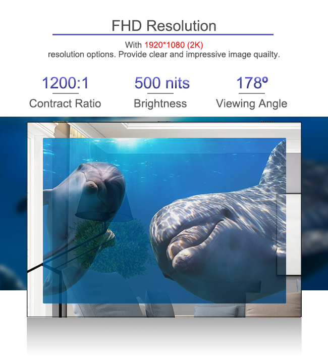 Semi Outdoor LCD Digital Signage Smart Mirror Glass T/R 50%/50% LCD Display Capacitive Touch Screen