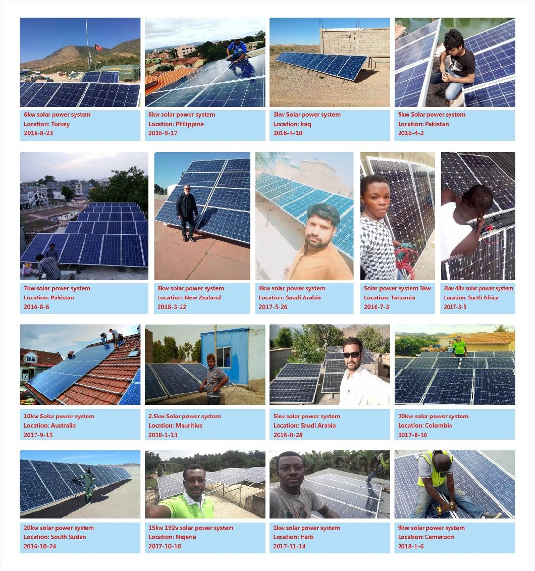 High Quality Home Solar Power System 10kw Complete Set, Solar Panel System with Cheap Price