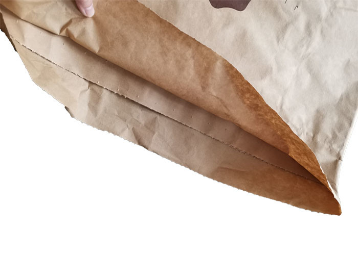 Waterproof Kraft Paper Food Bags Easy Opening Recyclable Biodegradable Pollution Free