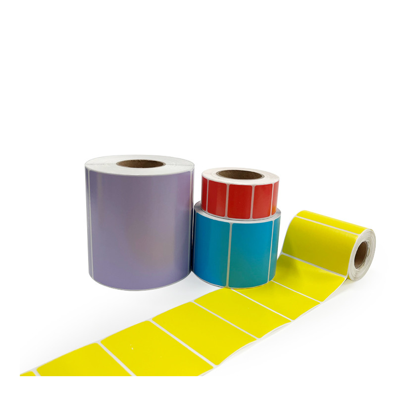 Customized 3 proof thermal paper sticker top coated thermal paper sticker with glassine liner