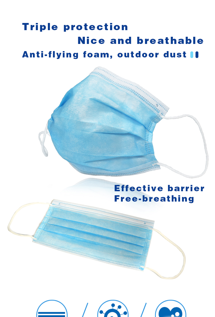 Breathable N95 Valved Respirator Mask 3 Layer Protective Hanging Ear Type