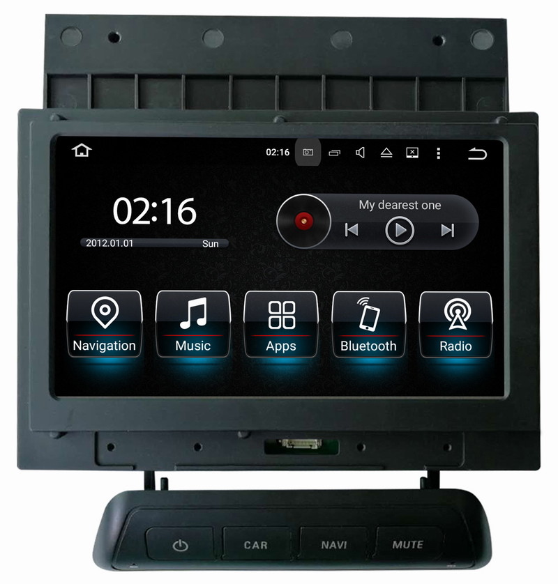 Ouchuangbo car gps navi radio android 9.0 system for Land Rover Freelander 2005-2012 auto multimedia wifi bluetooth