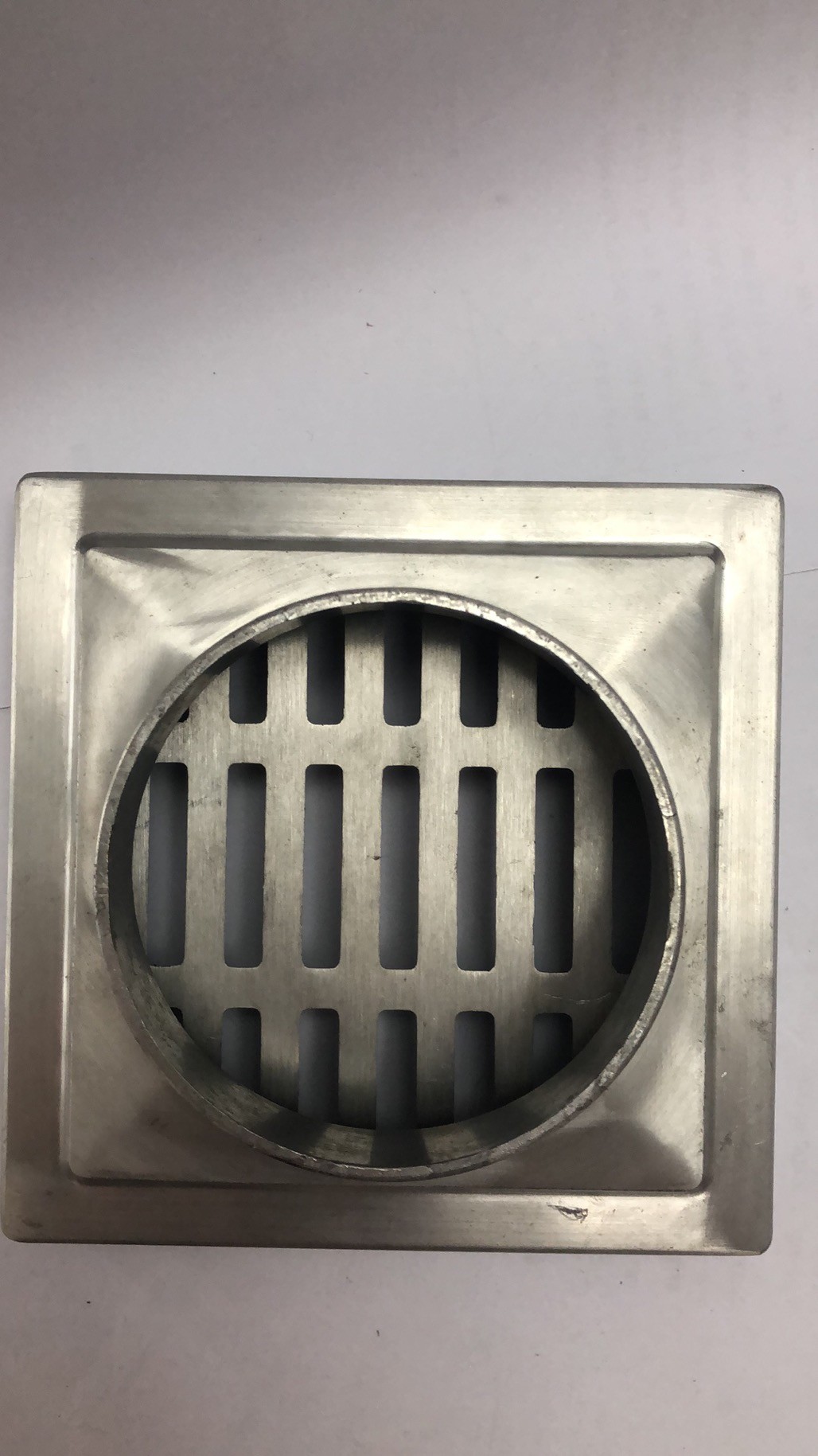 Semi Finished 20cm Manhole Aluminum Drain Cover Round To Square