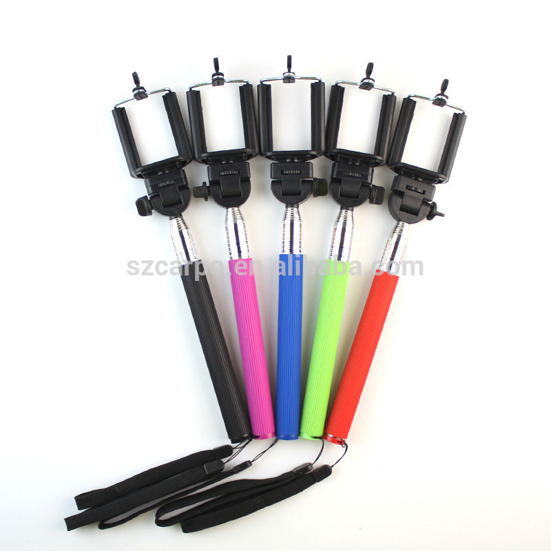 New Gift bluetooth shutter handheld monopod selfie stick for IOS and Android phone