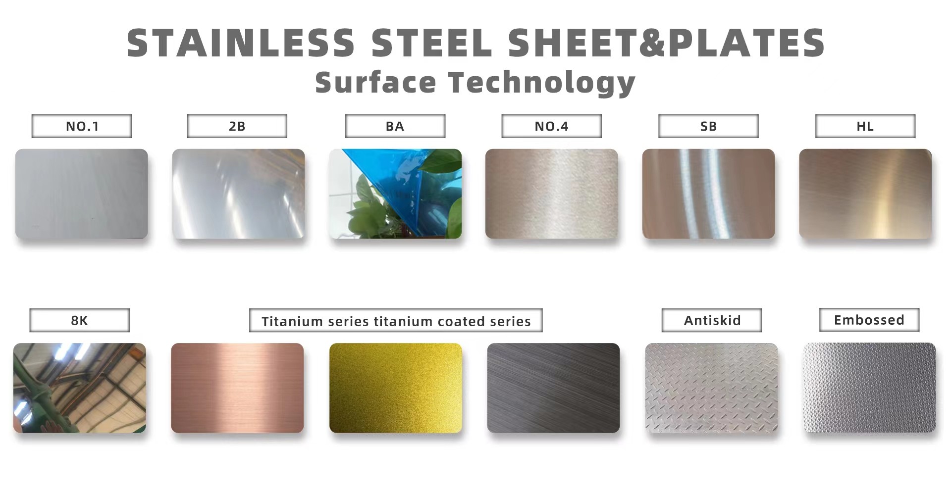 BA Mirror 4X8Ft Stainless Steel Sheet Plate SS Board S32305 904L 1000mm