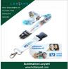 Buy cheap Custom Logo Sublimation Heated Transfer Neck Nylon Woven Polyester Printing from wholesalers