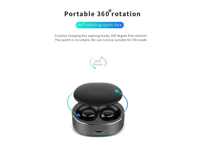 3-4H Sports True Wireless Stereo Earbuds Aluminum Ring Speaker