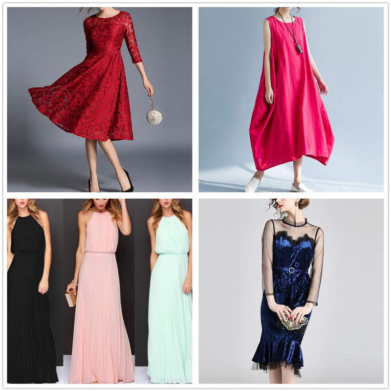 Fashion empire waist sexy women lace overlay plus size midi dress