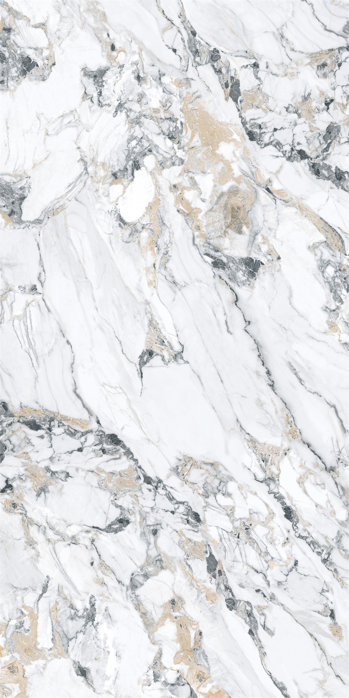 Anti-Slip Wall Marble Slabs And Polished Glazed Porcelain Sintered Stone Slab 1600x3200mm For Project And Hotel