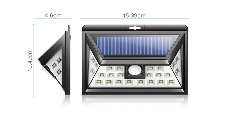 10-12LM 24 Led Outdoor Motion Sensor Solar Lights / 3.2-3.4V Solar Pir Garden Lights