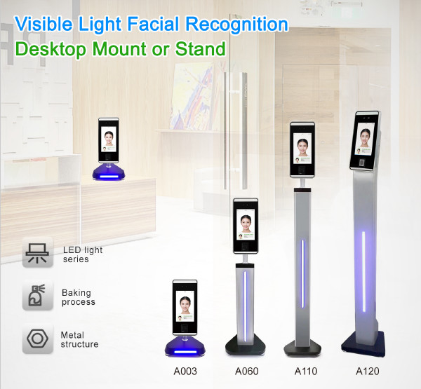 31cm Black Desktop Facial Detector Stand With LED Light