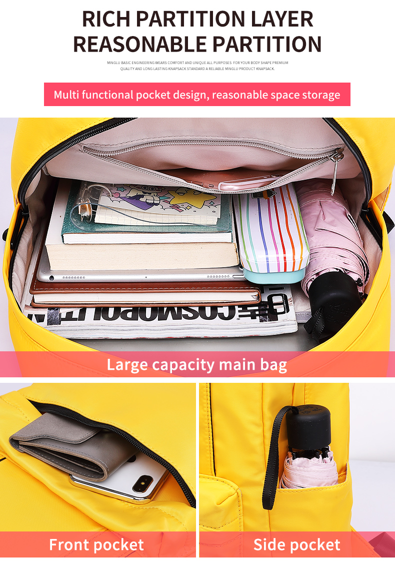 Wholesale waterproof school backpack bag for teenagers kids backpack school bags