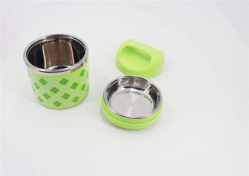 780ML Japanese style lunch box & stainless steel combine plastic food carrier & red ,green ,blue food container