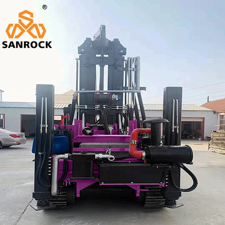 78kw Diesel Water Well Drill Rig Hydraulic Rotary Borehole Portable Water Drilling Rig