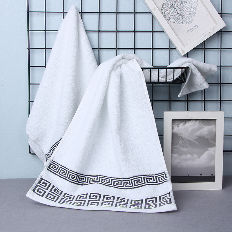 Custom Logo Quick Dry 100% Cotton Fabric Hotel Bath Towel Set for Occasion Christmas