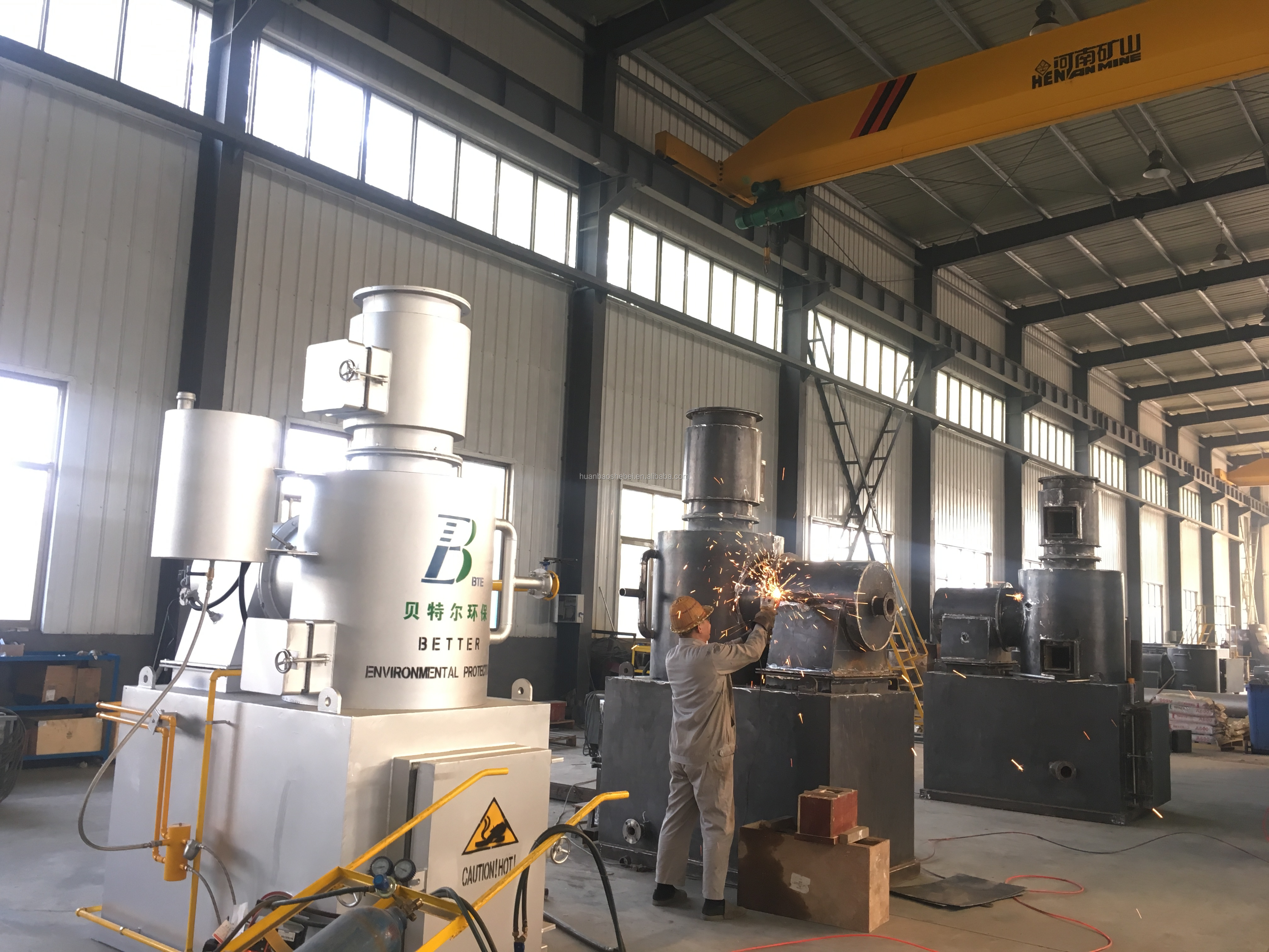 Other Core Components 2024 Smokeless Garbage Incinerator for Industry Waste Treatment