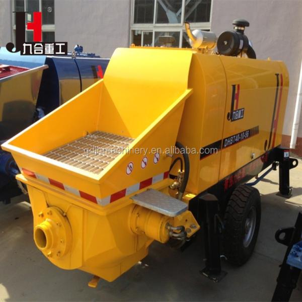 Trailer Mounted Concrete Pump Output 30-100m3/H With Diesel And Electric