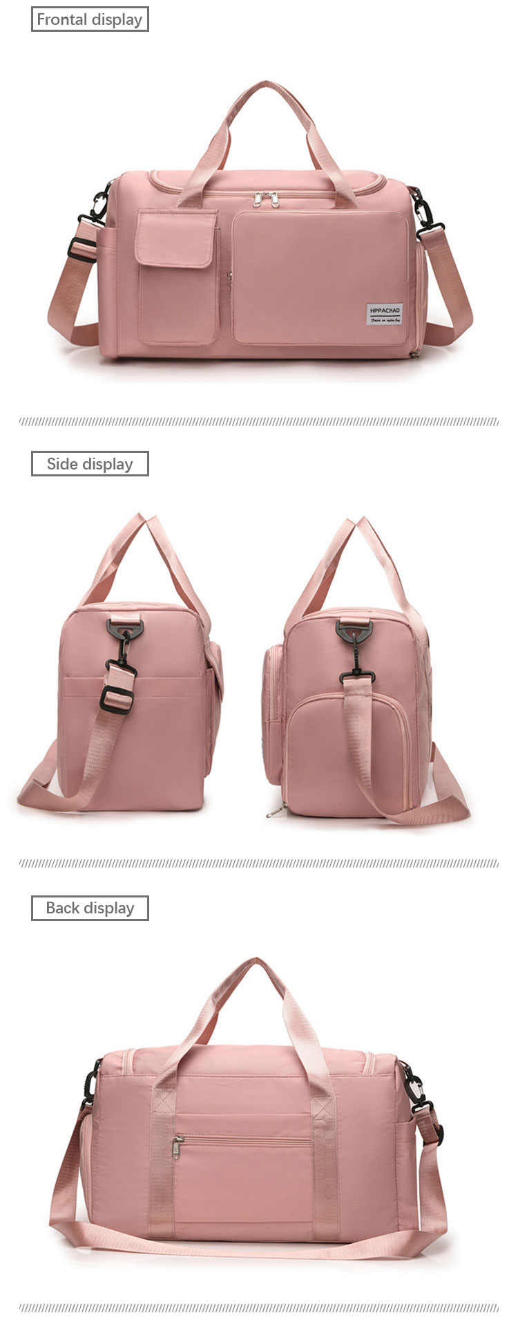 Sympathybag New independent shoe position fitness bag wet and dry separation swimming bag oxford yoga leisure travel bag