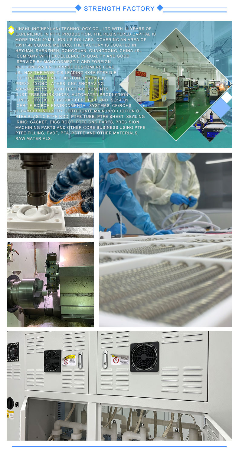 High Temperature Resistant Custom White PTFE Sheet -180- 260 for ptfe gasket Industrial Applications