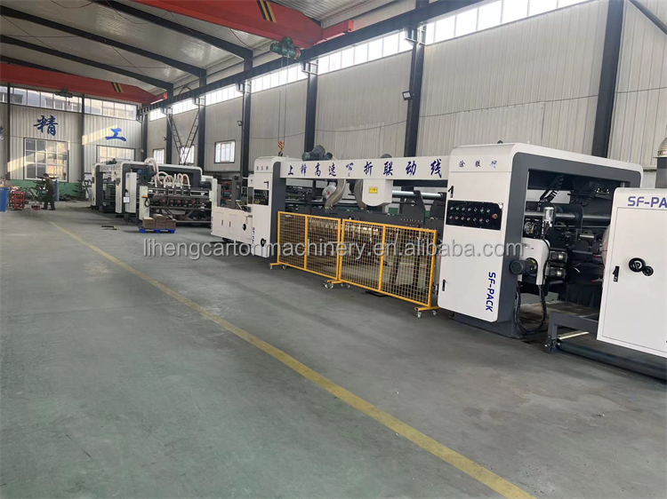Customize Best High Speed Flexo Printer Slotter Die Cutter line Folder Gluer For Corrugated Box Machine