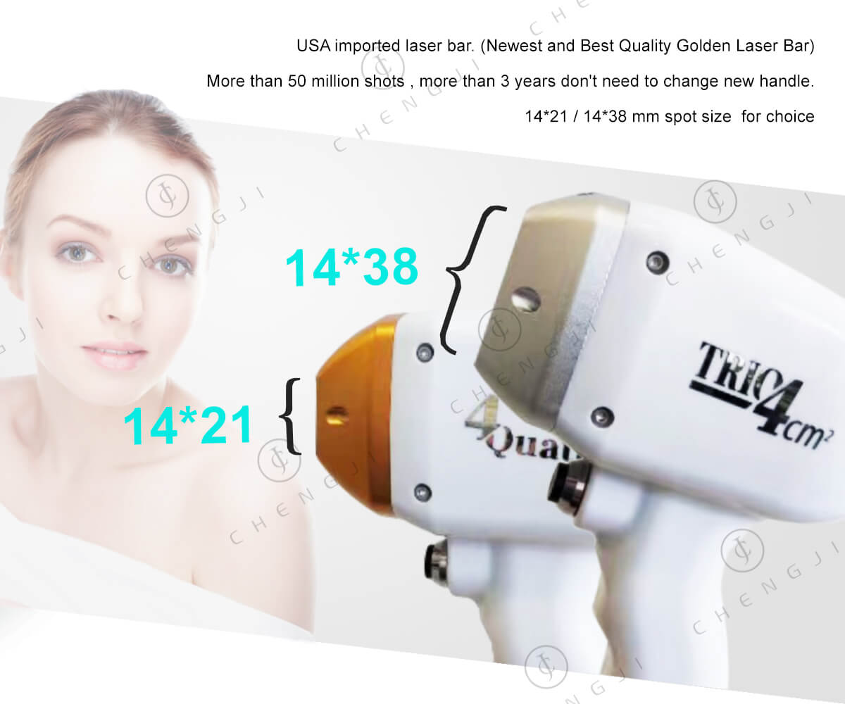 Whitening Portable Diode Laser Machine Ice Titanium Laser Hair Equipment Skin Rejuvenation