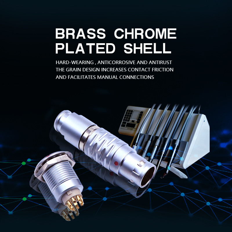 IP68/IP67 3B waterproof 2 4 6 8 12 Pin Male female Connector Self-locking connectors