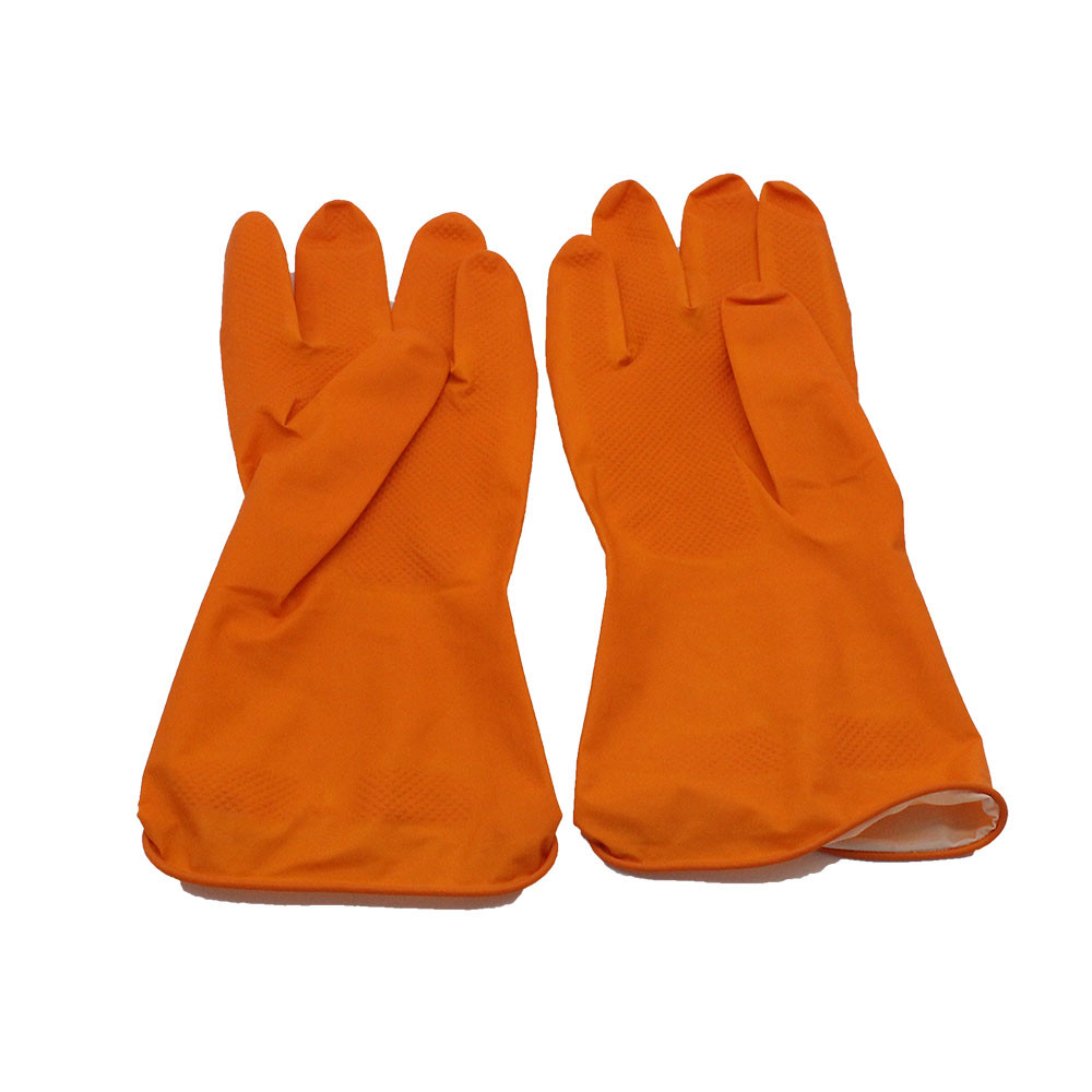 Waterproof Rolled Cuffs 25g Latex Dishwashing Gloves