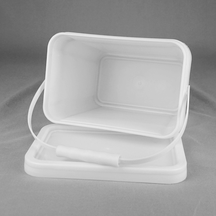 1 Gallon 3.5L Rectangular Square Plastic Bucket For Chemicals