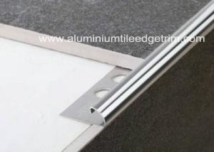 Buy cheap 10mm Stainless Steel Round Edge Tile Trim / Outside Corner Trim Long Durability product