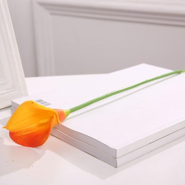 Silk Purple Fake Calla Lily Bouquet Flower For Wedding