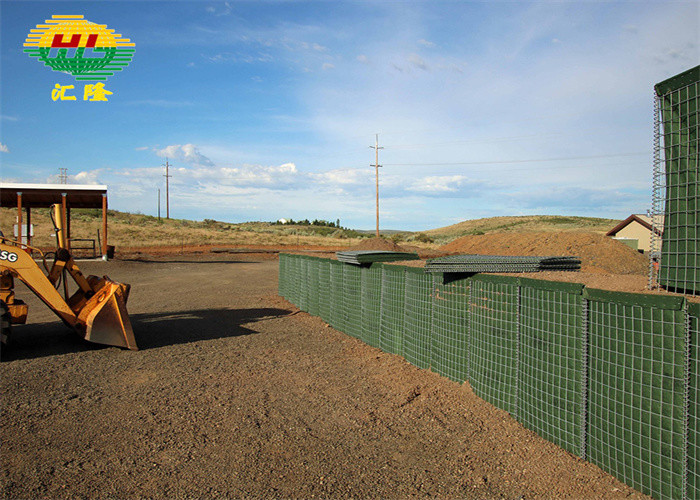 Robot Welded Hesco Defensive Barriers Hot Dipped Galvanized